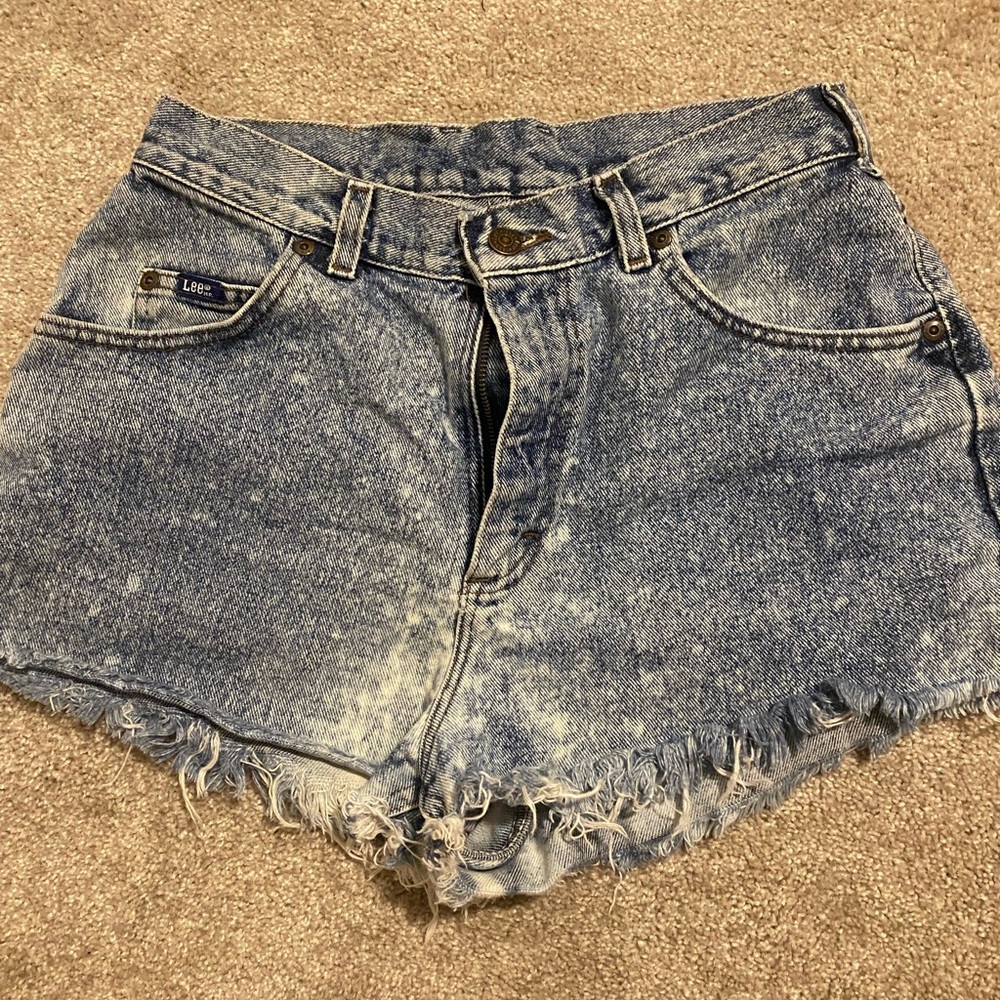 Lee high waisted jean shorts